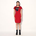 Orion quilted dress - Red | Linetribe