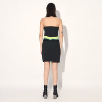 Aldrin ombre corset dress - Black | Linetribe