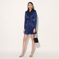 Astrid structured jacket dress - Blue | Linetribe