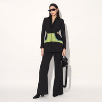 COSMIC CUT AWAY PANT SUIT - Black | Linetribe