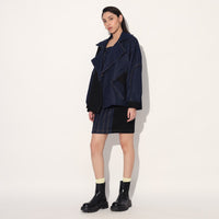 Celeste denim panel dress - Blue | Linetribe