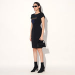 Orion quilted dress - Black | Linetribe