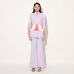 Dawn ruched pantsuit - Lavender | Linetribe