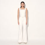DENIM FLARE PANTS - WHITE | Linetribe