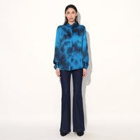 Orelia balloon sleeve shirt - Blue | Linetribe